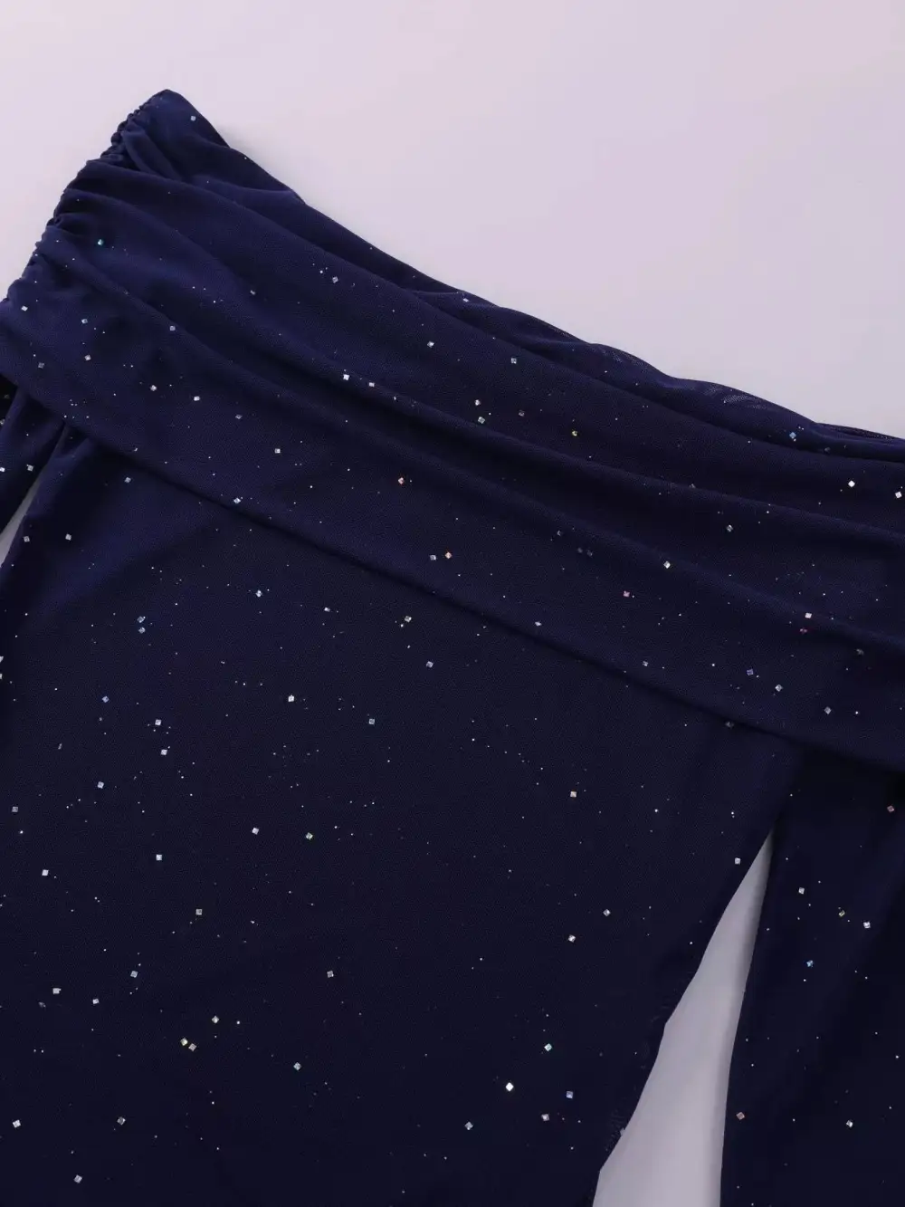 Glitter Off Shoulder Maxi Dress