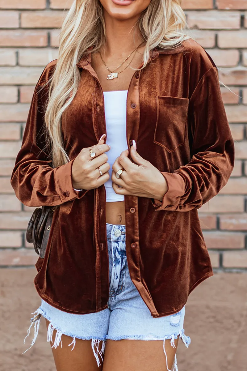 Pocket Detail Shirt Cardigan