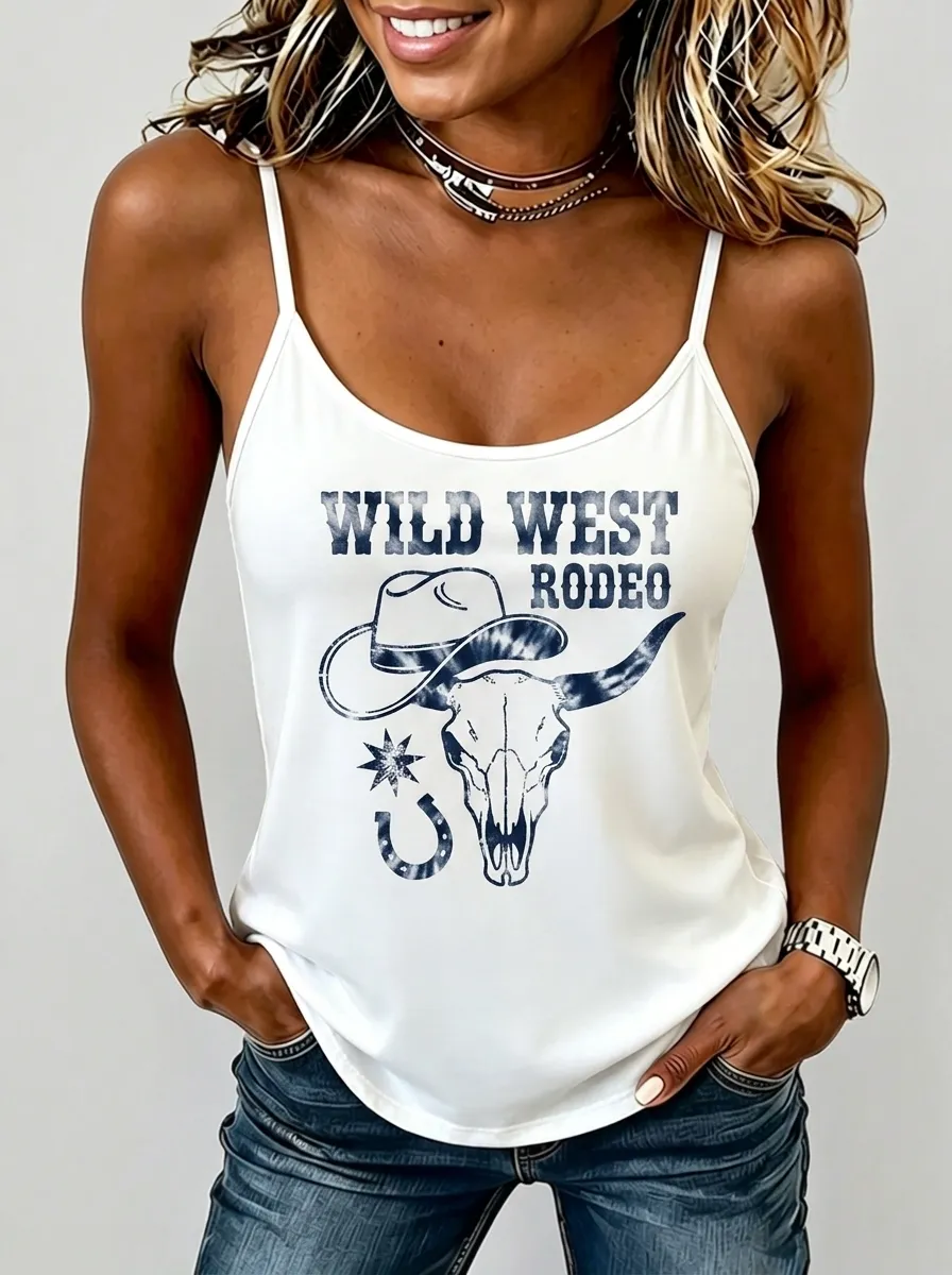 Wild West Rodeo Tank Top Minimal