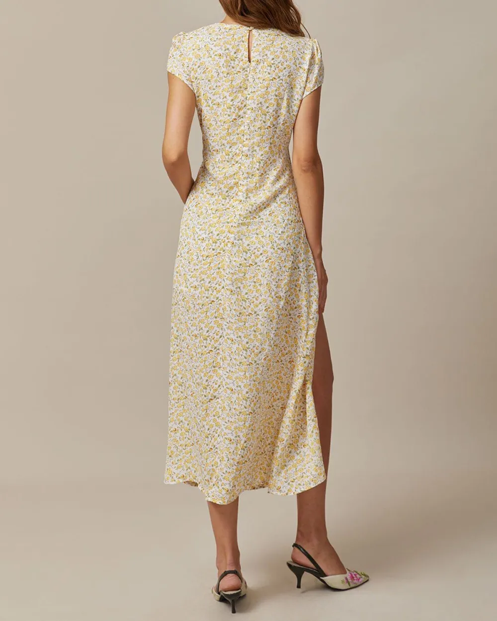 Floral Mid-Length Dress