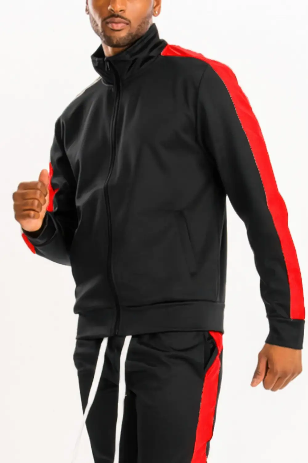 Single Stripe Track Jacket Athletic Style
