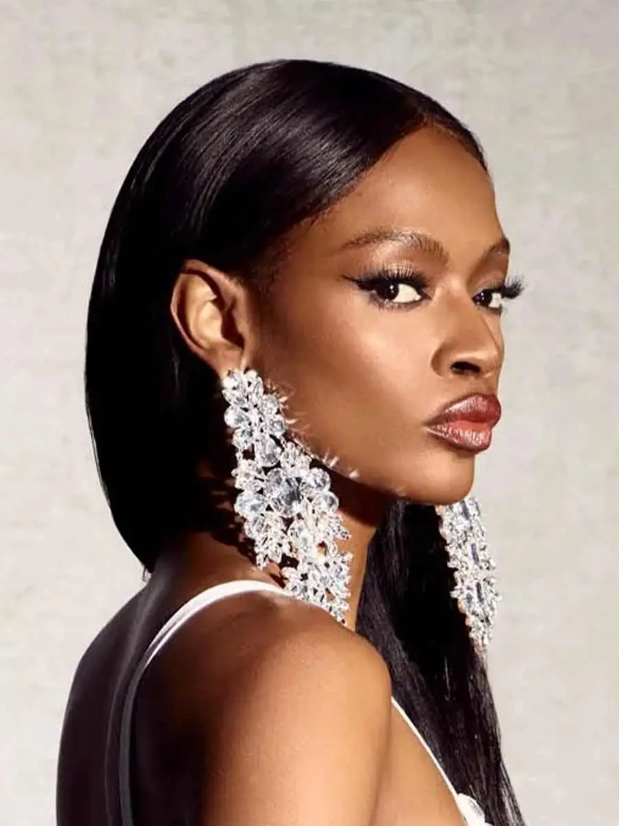 Vanessa Oversize Crystal Drop Earrings