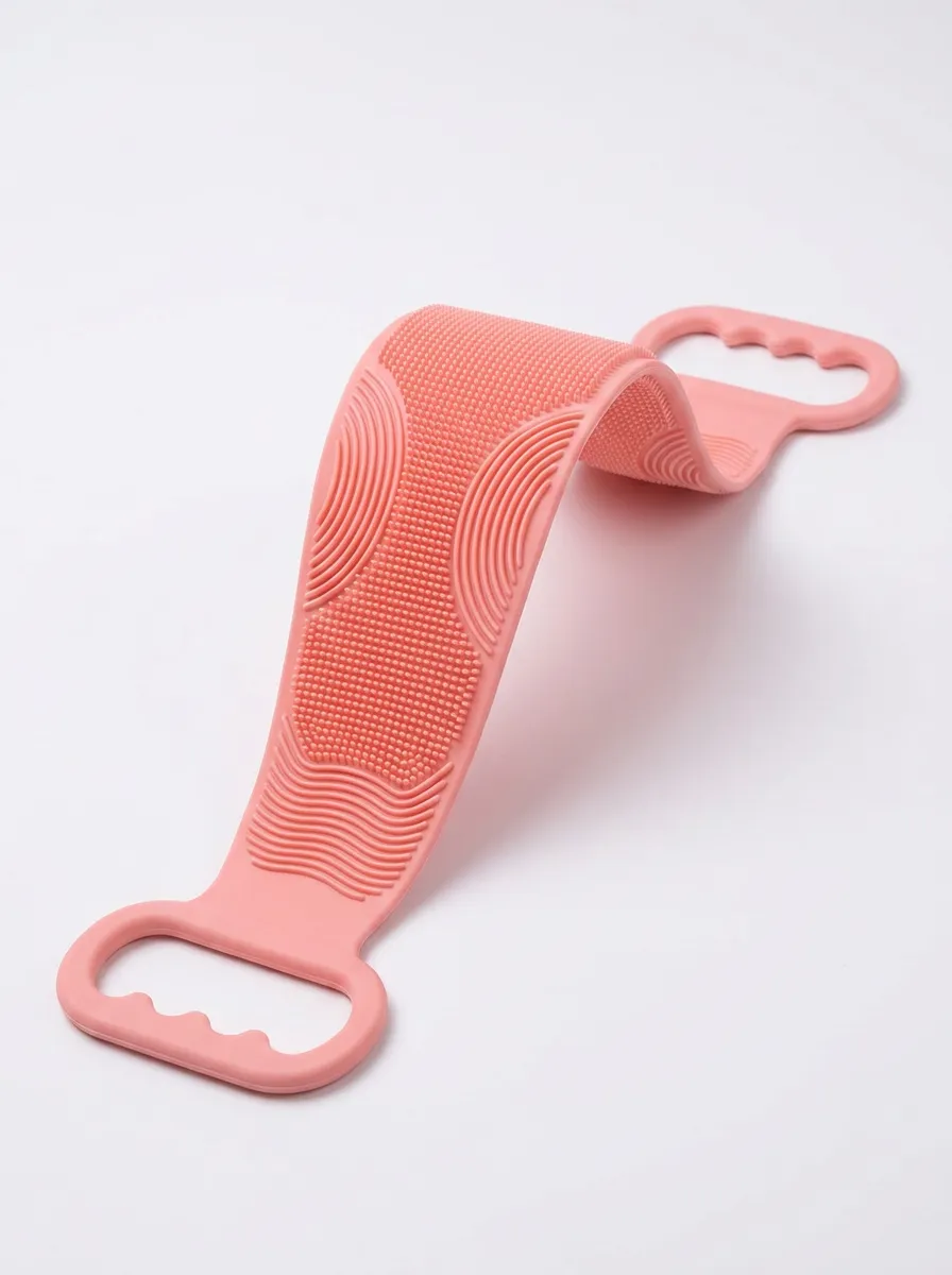 Textured Silicone Back Washing Scrubber Strap
