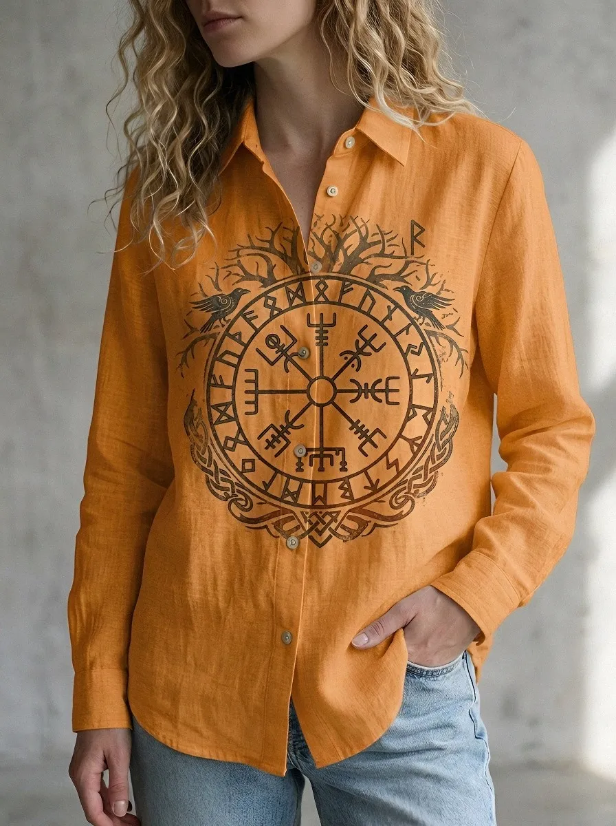 Viking Norse Raven Casual Shirt