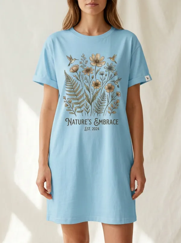 Nature Lover Hummingbird Floral T-Shirt