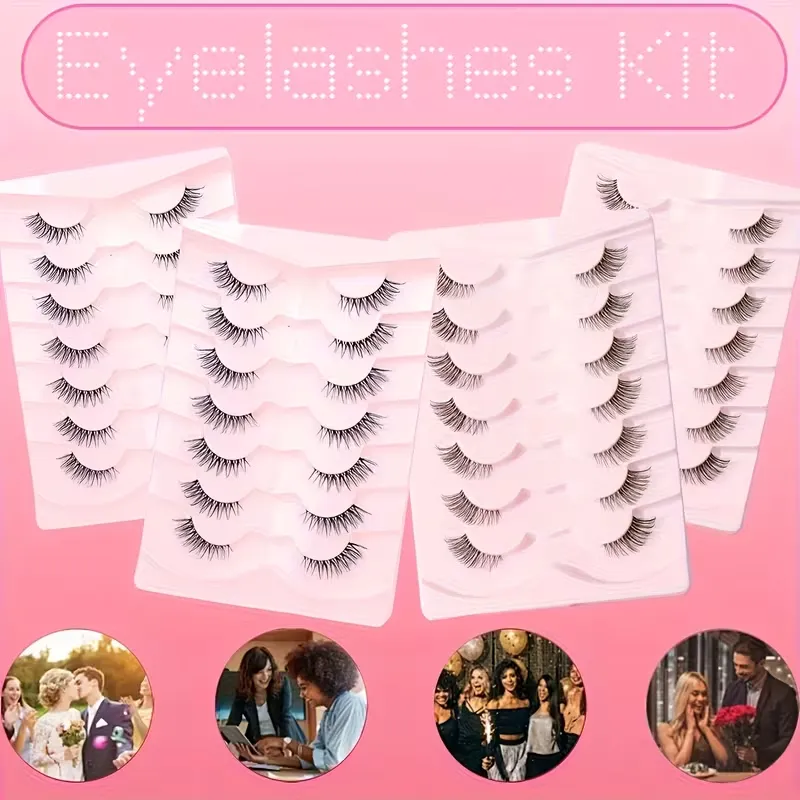 Soft Fiber Long-Lasting False Lashes