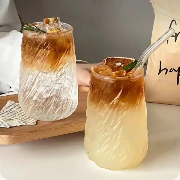 Ripple Swirl Glass Mug