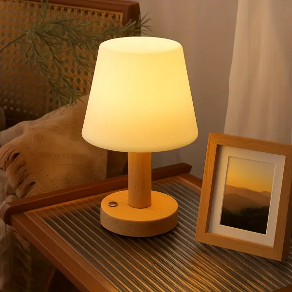 Minimalist Wooden Lamp