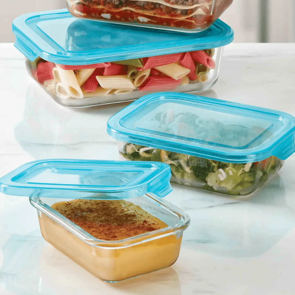 Glass Food Storage Container Set