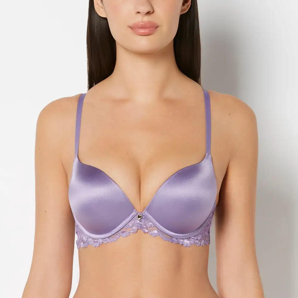 Contemporary Up Cup Plunge Bra With Romantic Lace Wing