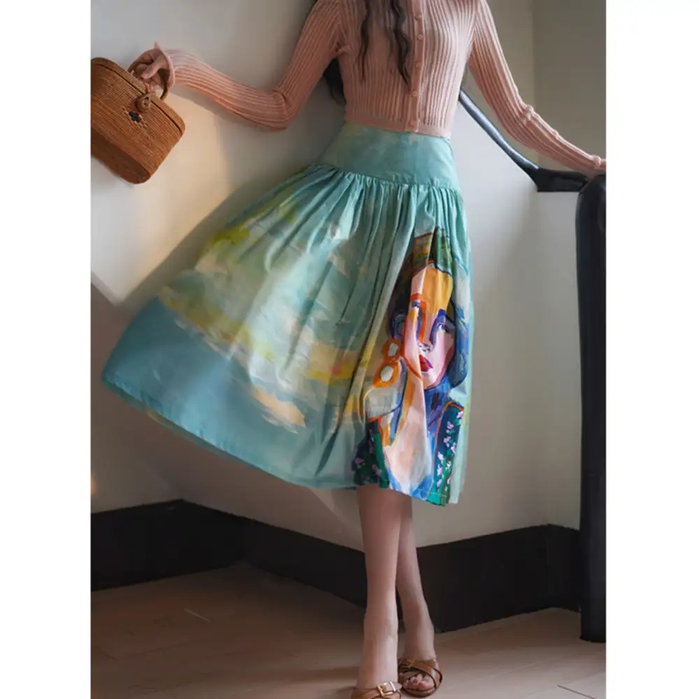 Weekend Layering Everyday Casual Cotton Skirt