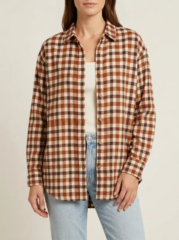 Modern Printed Plaid Plaid Long-Sleeve Shirt
