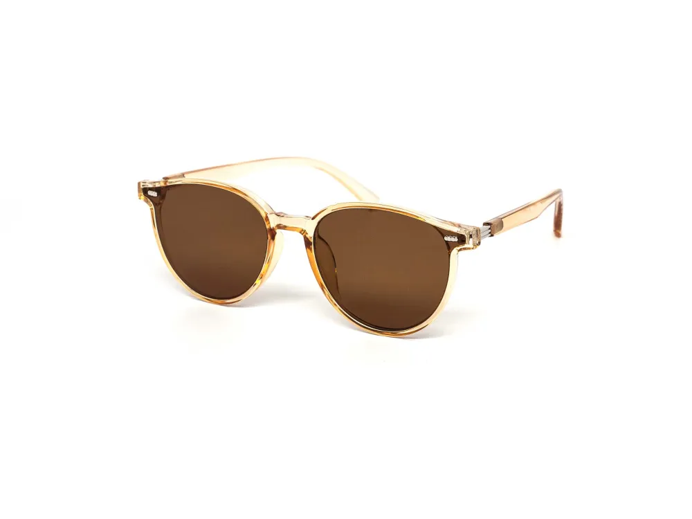 Twelve-Piece Retro Metal Round Dark Lens Sunglasses