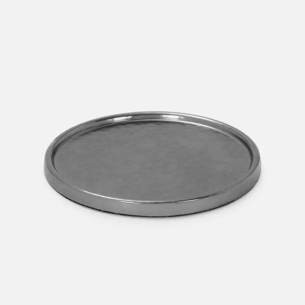 Hammered Metal Coaster Stand Set