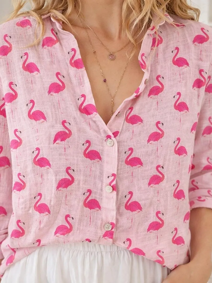 Casual Flamingo Shirt