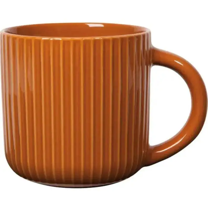 Earthy Fluted Stoneware Mug