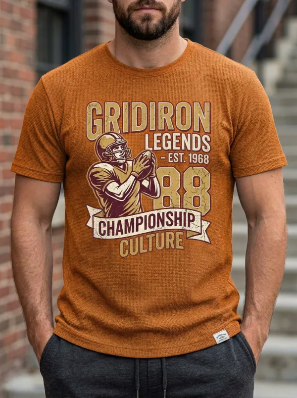 Men's American Football Gridiron Legends 88 Printed T-shirt