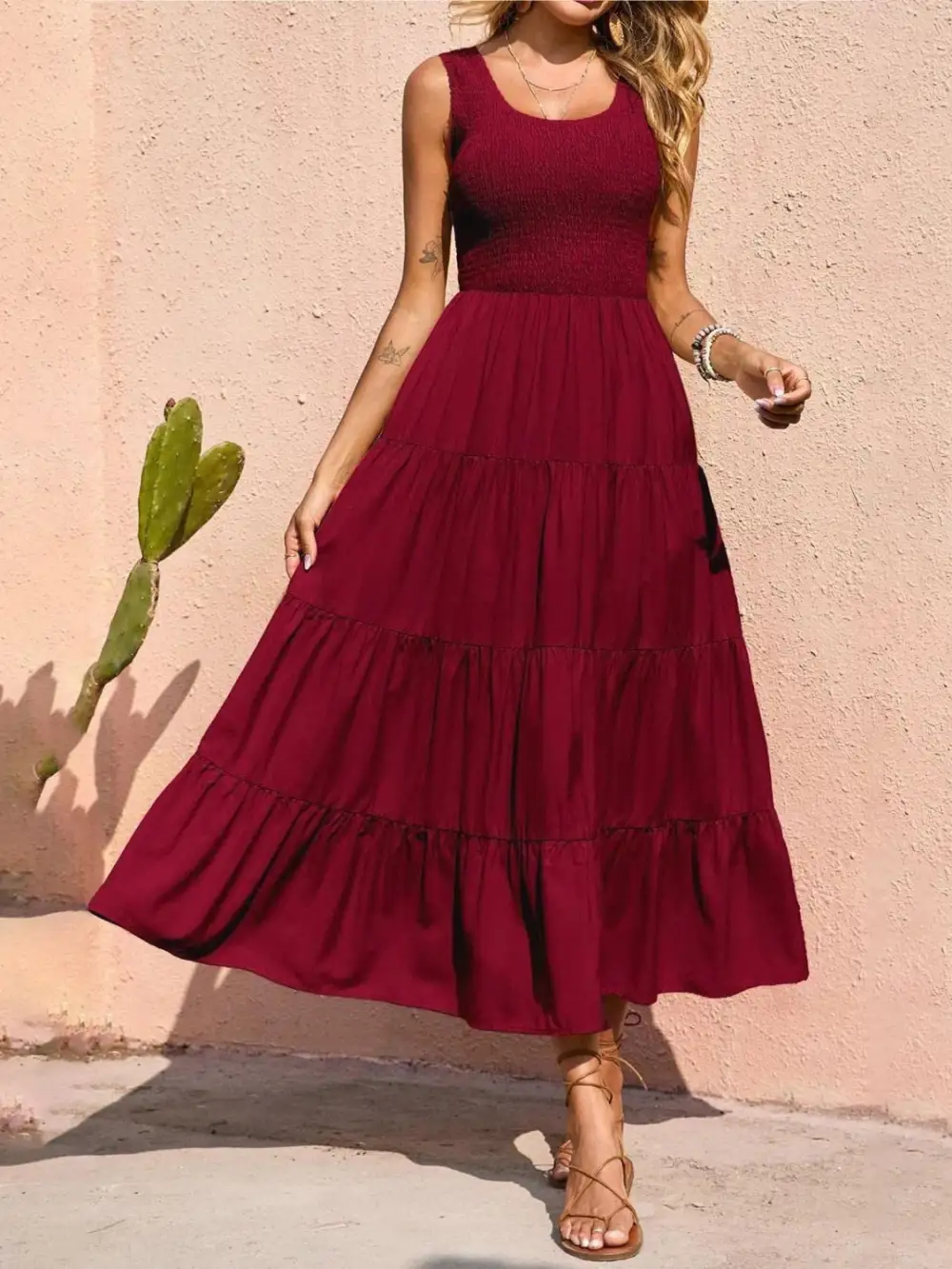 Classic Tiered Casual Dress