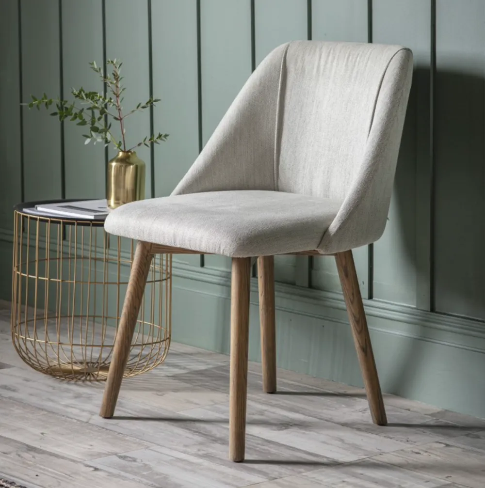 Contemporary Linen Chair