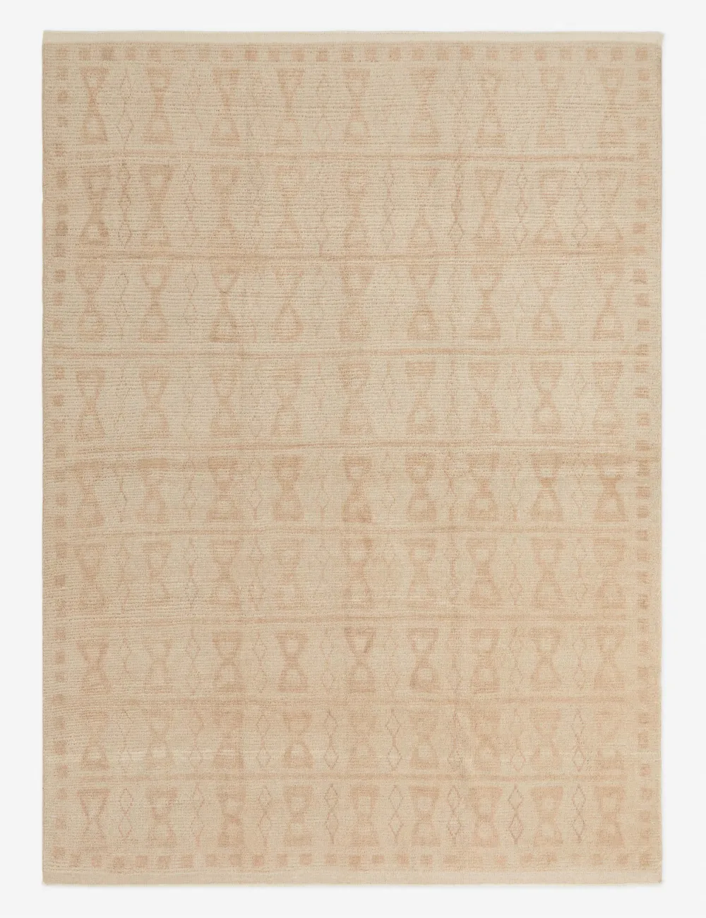 Warm Rich Handcrafted Moroccan Inspired Hand Knotted Wool Area Rug