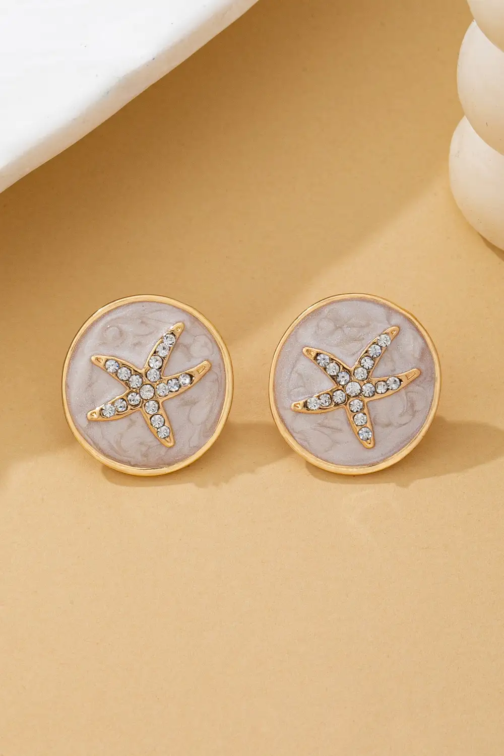 Starfish Medallion Stud arrings