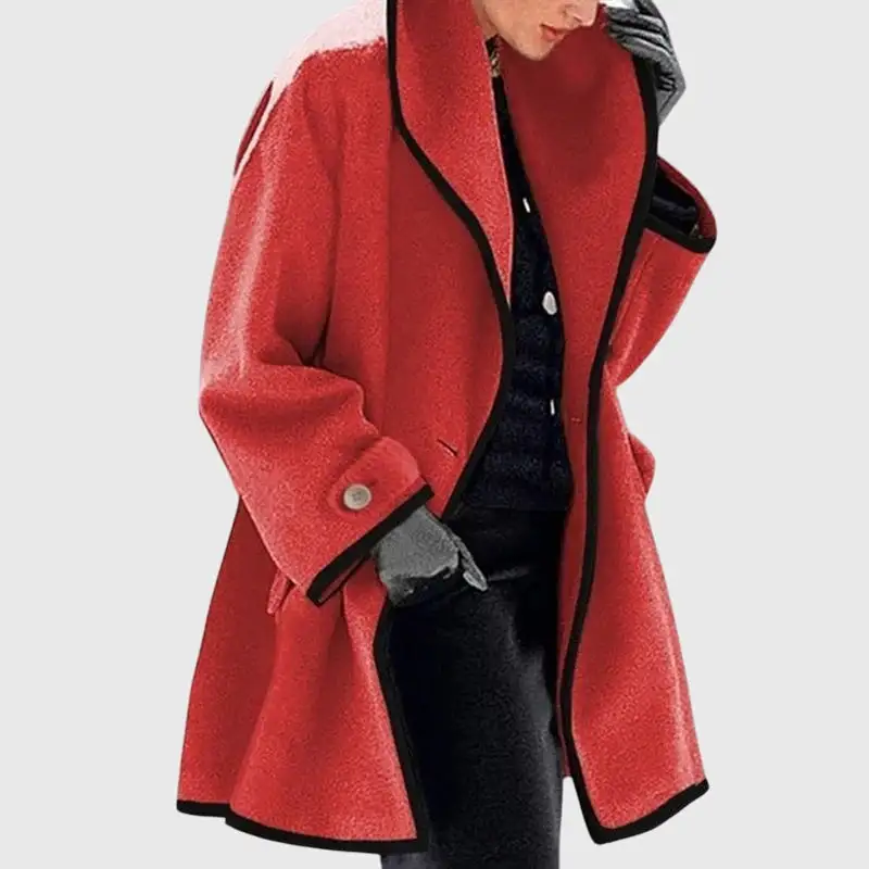 Button Front Pocketed Jacket