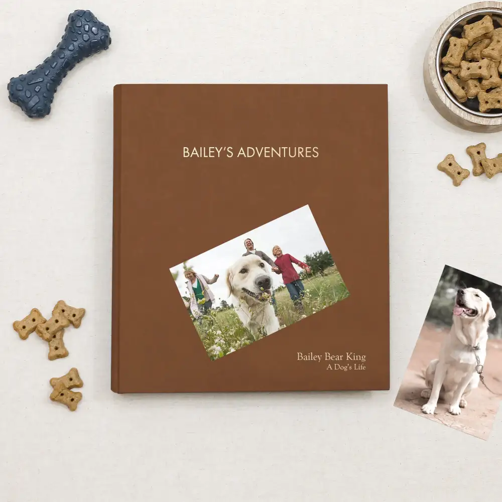 Classic Vegan Leather Pet Memory Album