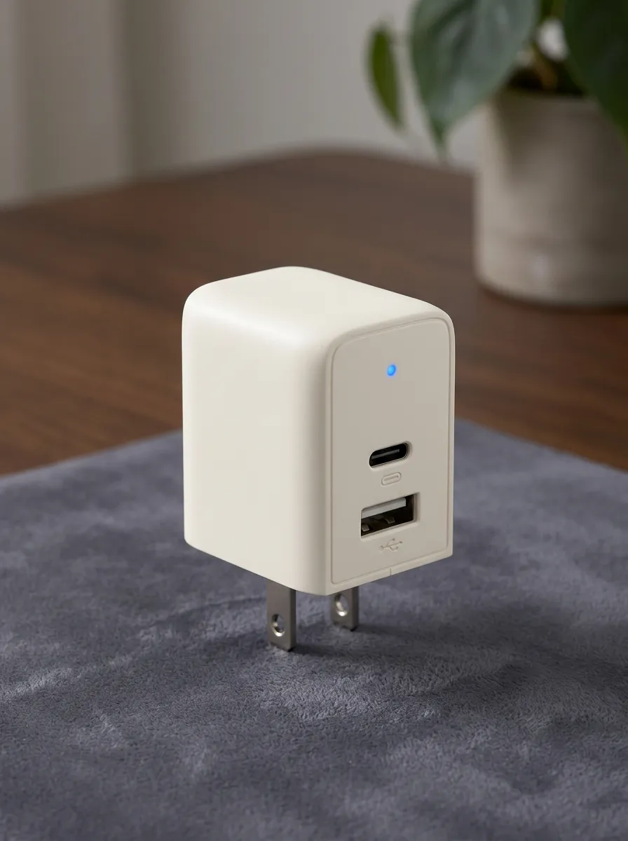 White Dual-Port Wall Charger