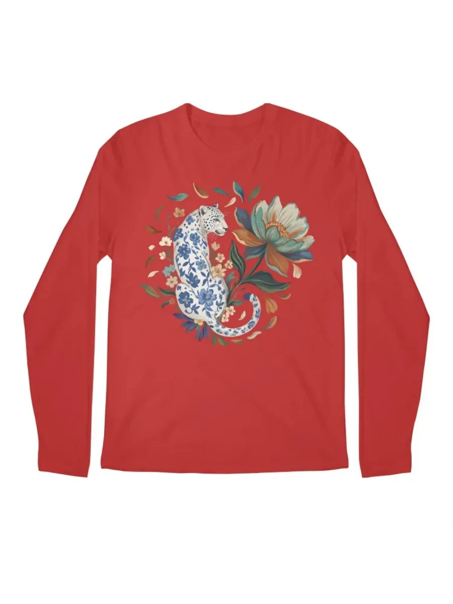 Watercolor Floral Leopard Graphic Tee