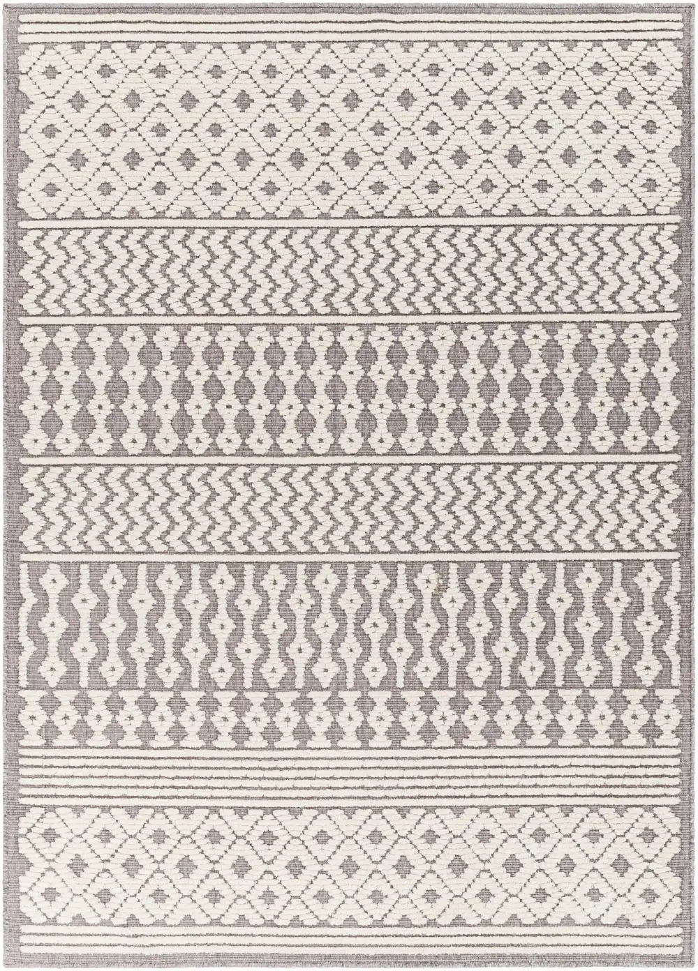 Traditional Washable Polypropylene Area Rug