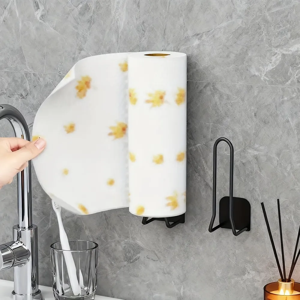 Adhesive Kitchen Paper Towel Rack