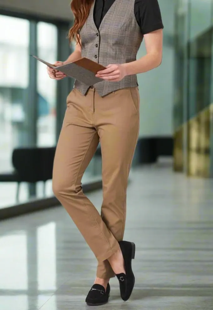 Women's Modern Slim Leg Stretch Chino Trousers