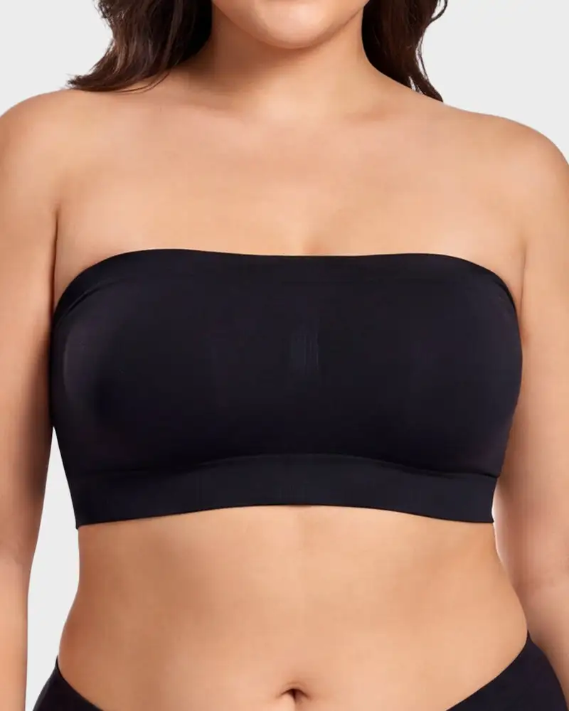 Stay‑Put Wireless Seamless Bandeau Bra