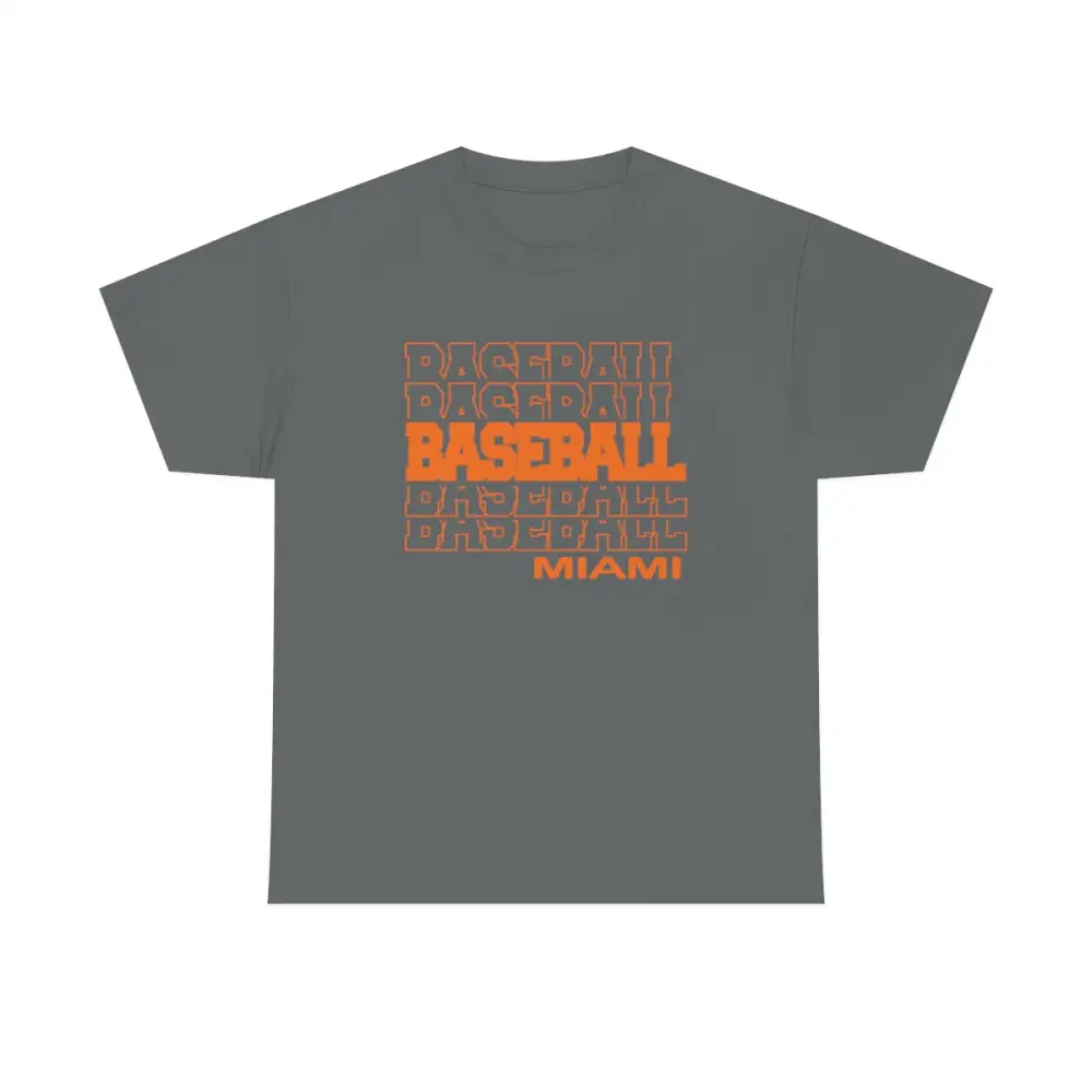 Baseball  Miami (FL) in Modern Stacked Lettering