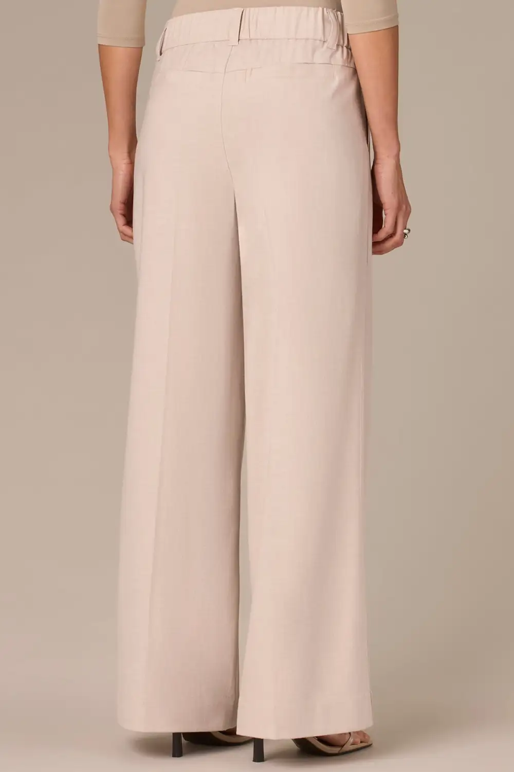 Pull-On Side Seam Tailored Trousers