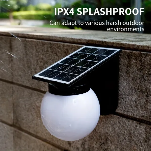 Solar Globe Wall Light