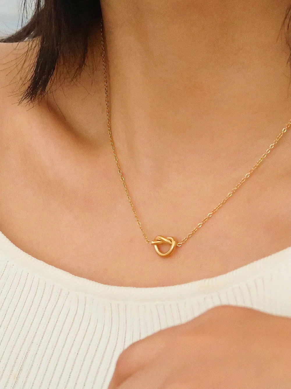 Petite Heart Chain Necklace