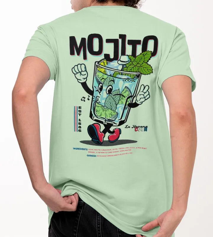 Mojito Cocktail Pattern T-Shirt
