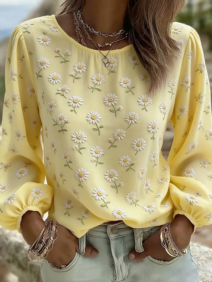 Women's Summer Fresh Round Neck Top