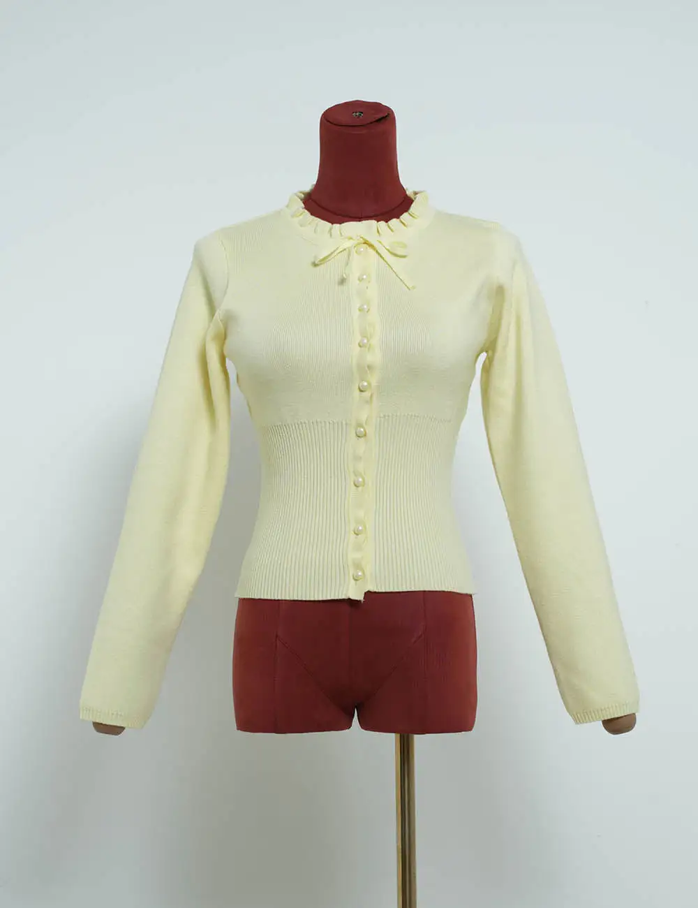 Elegant Solid Color Long Sleeves Knit Sweater Cardigan