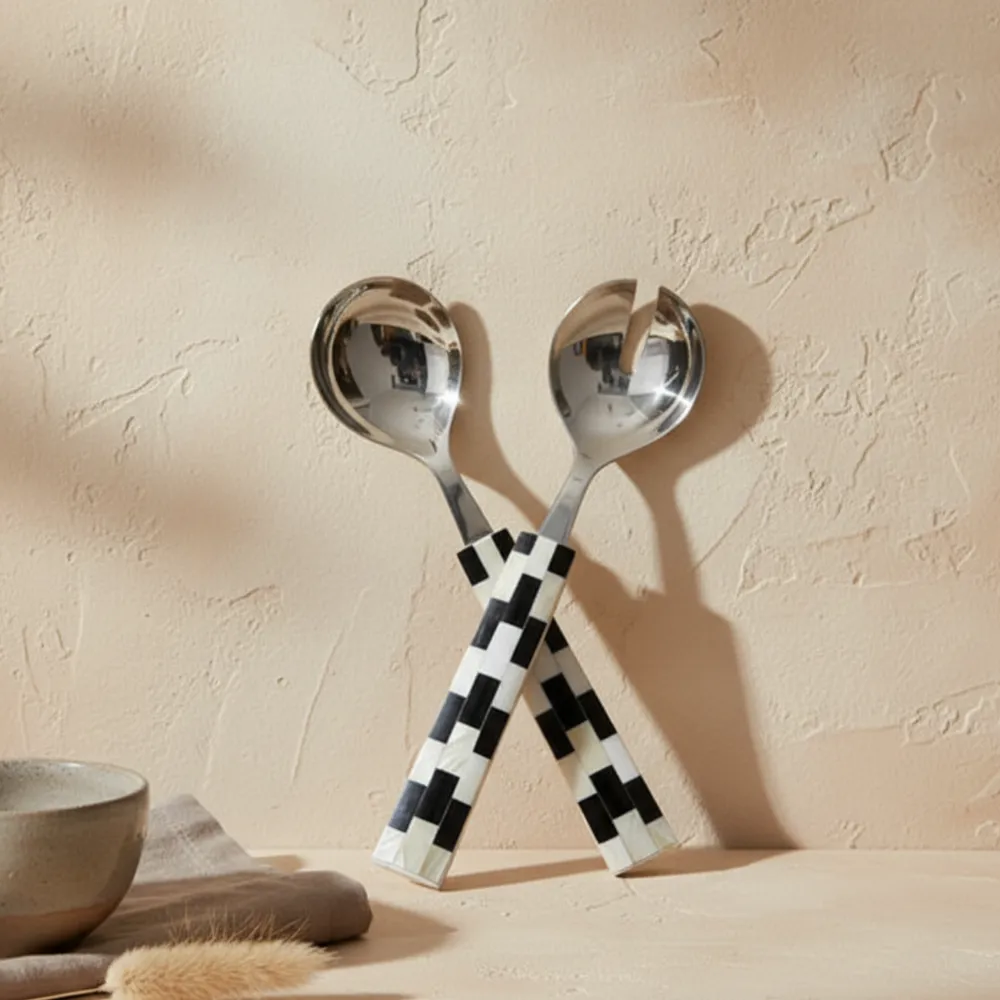 Classic Wood Kitchen Serving Utensil Set