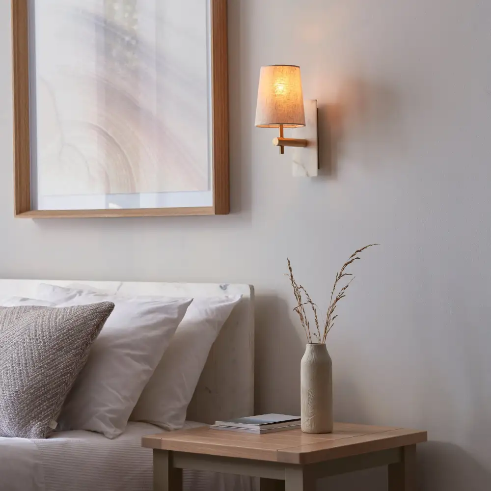 Modern Marble Metal Adjustable Decorative Wall Light