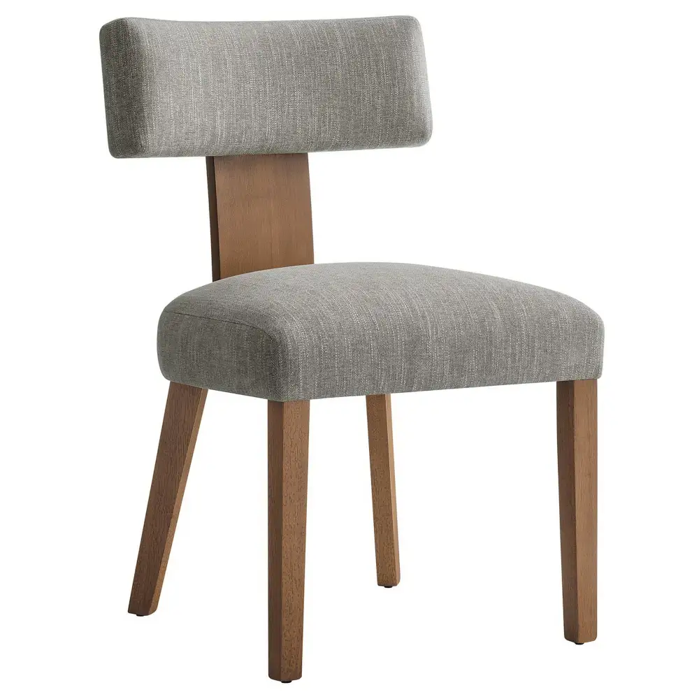 Fabric Upholstered Dining Chairs Set of Two
