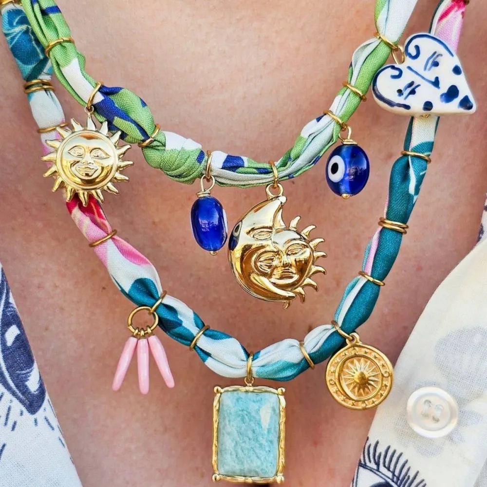 Heart Moon Chain Necklace