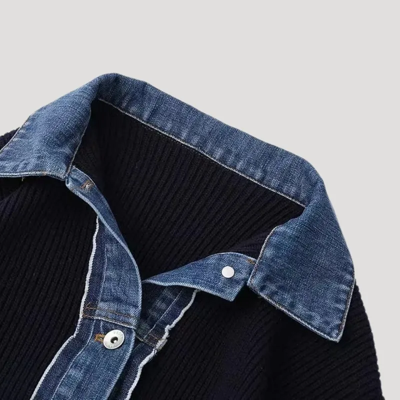 Spring Layered Button Cardigan Jacket