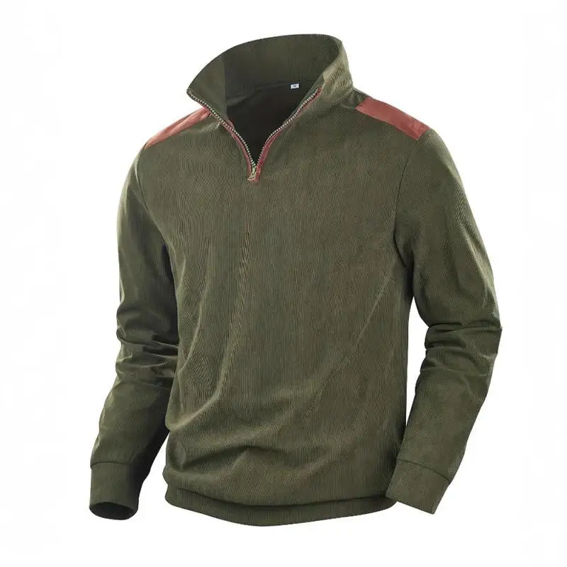 Washed Crew Patchwork Sweatshirt