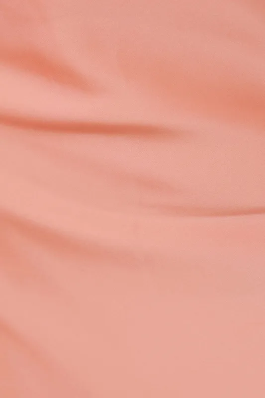 Clean Fit Satin Ruffle Dress