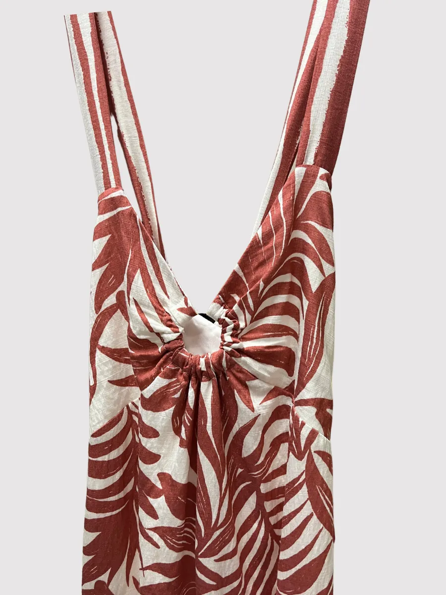 Modern Floral Maxi Dress