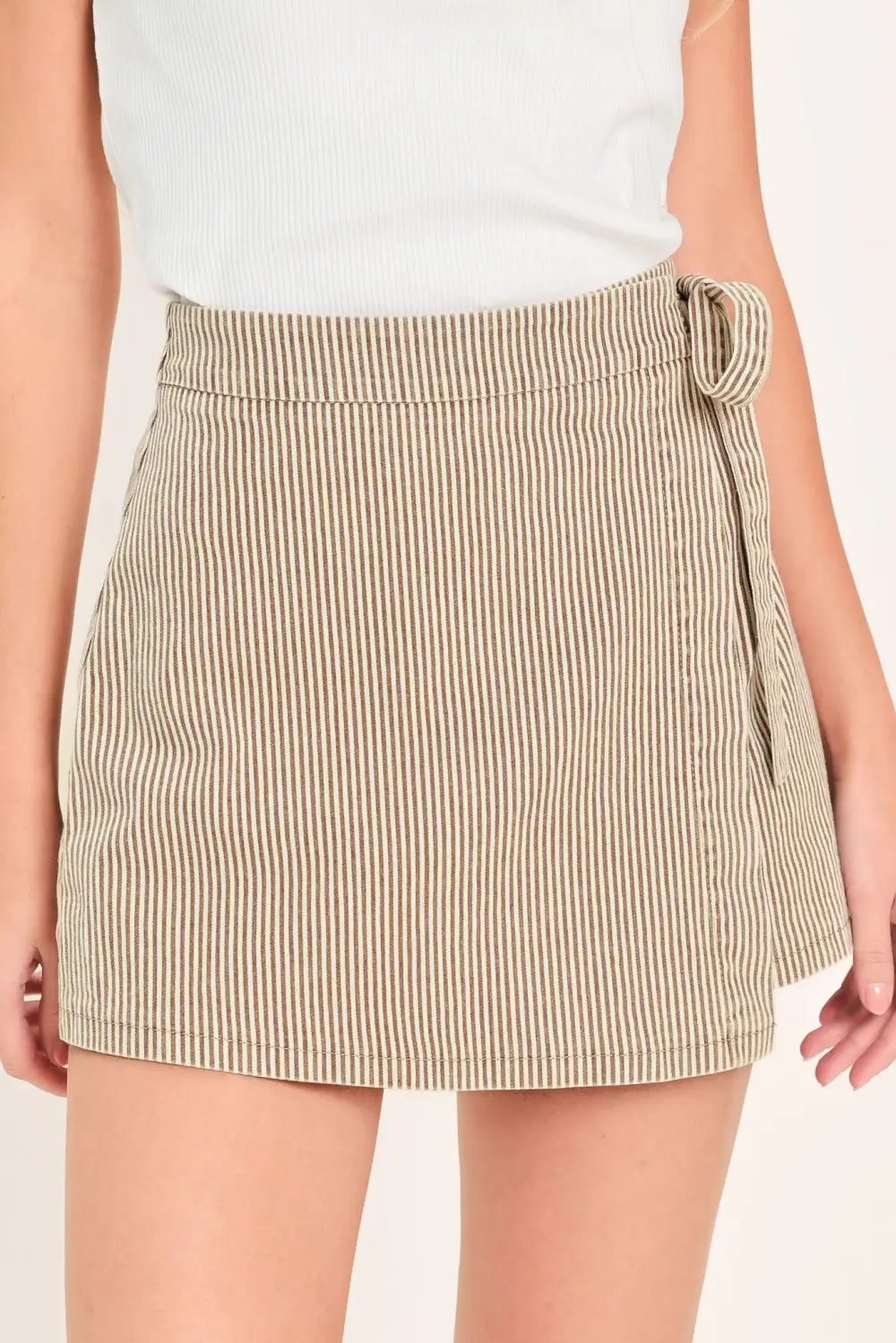 Sequin Striped Skirt