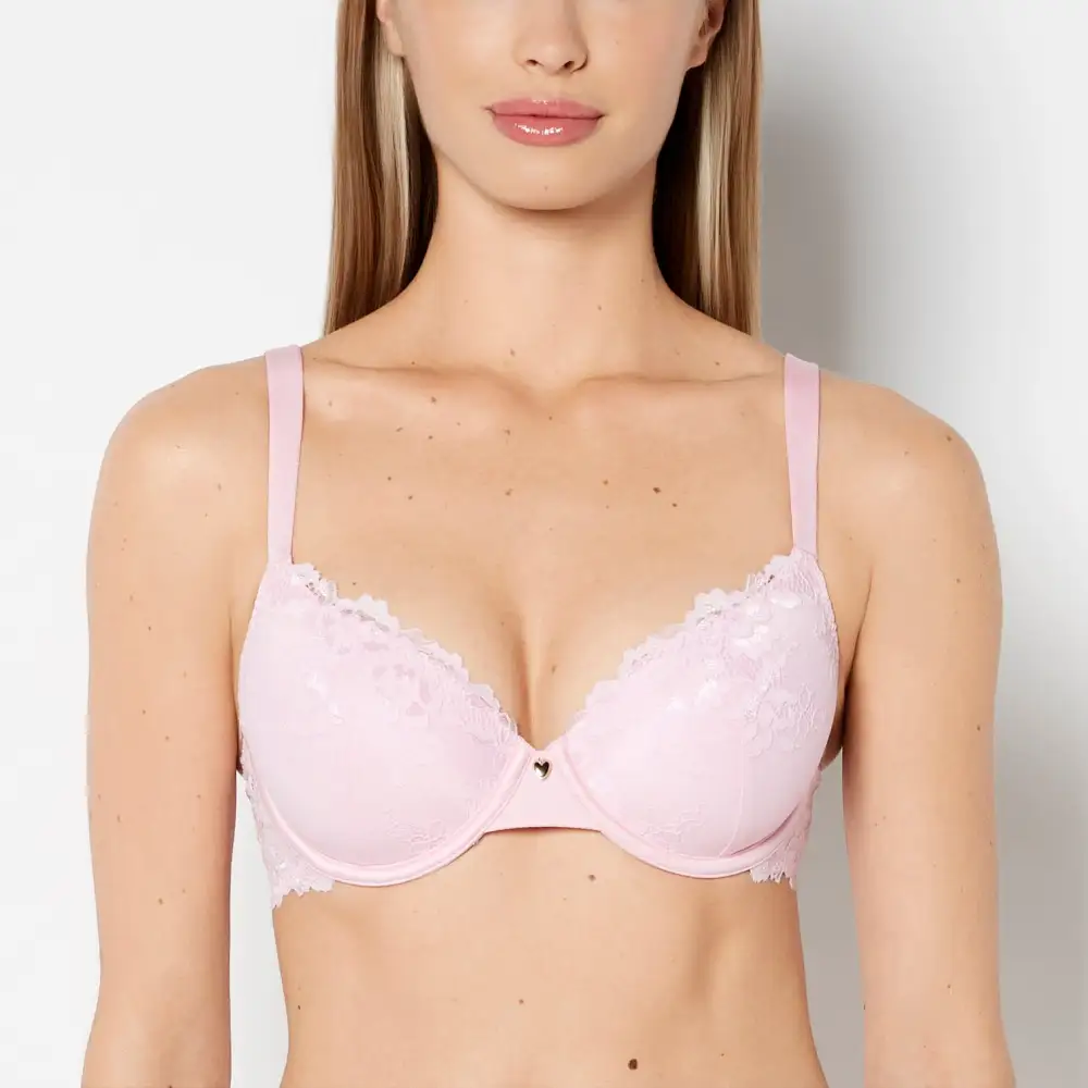 Full Coverage Lightly Lined Bra With Romantic Lace